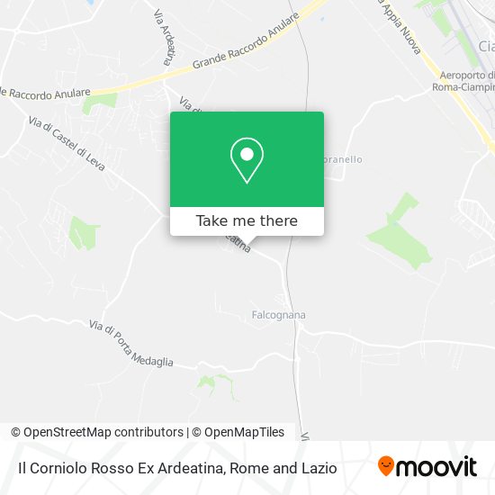 Il Corniolo Rosso Ex Ardeatina map