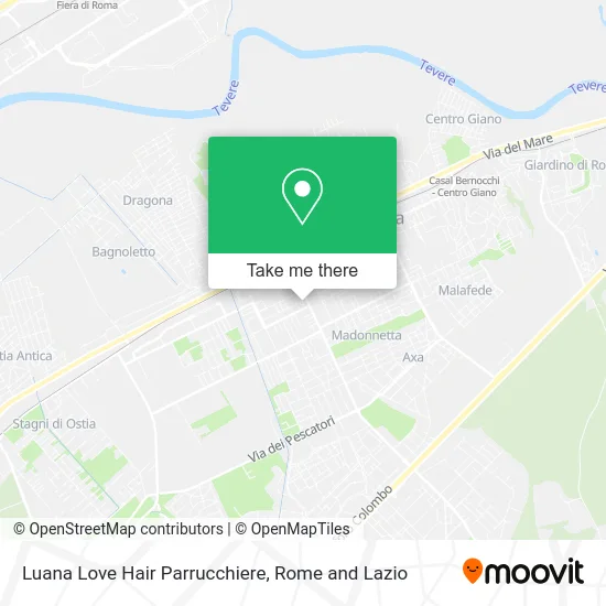 Luana Love Hair Hairdresser map