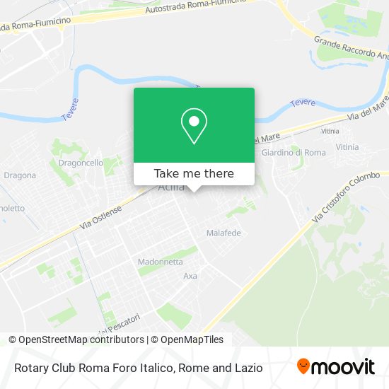 Rotary Club Roma Foro Italico map