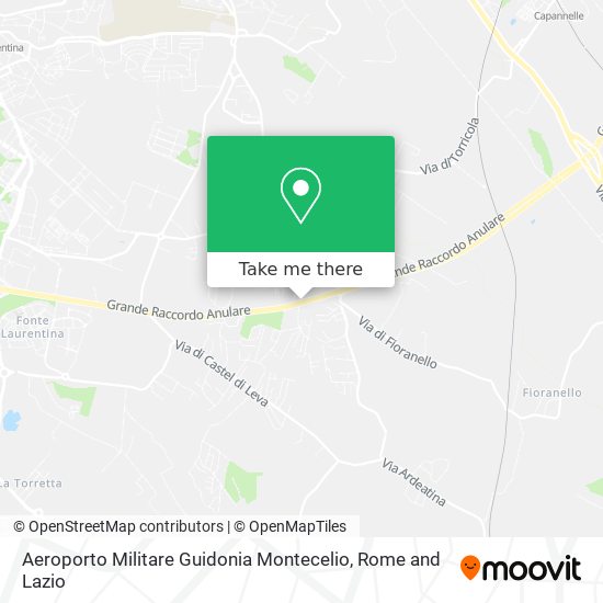 Aeroporto Militare Guidonia Montecelio map