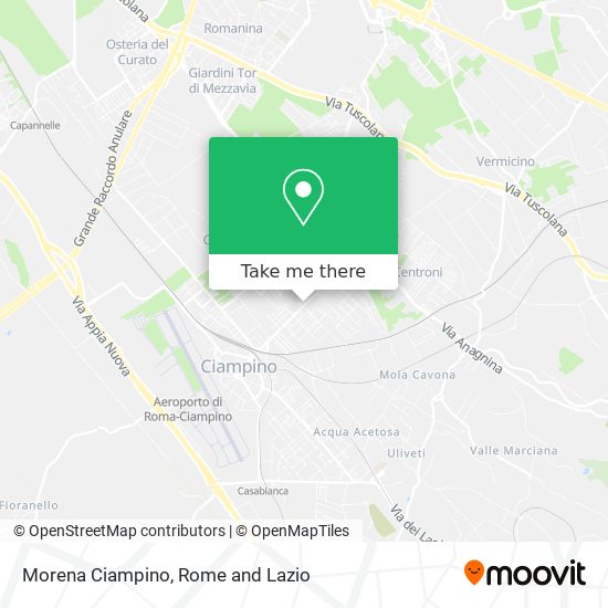 Morena Ciampino map