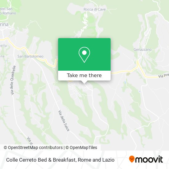 Colle Cerreto Bed & Breakfast map