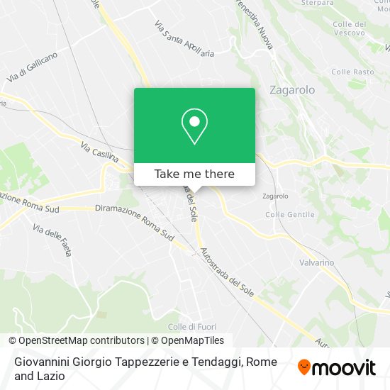 Giovannini Giorgio Tappezzerie e Tendaggi map