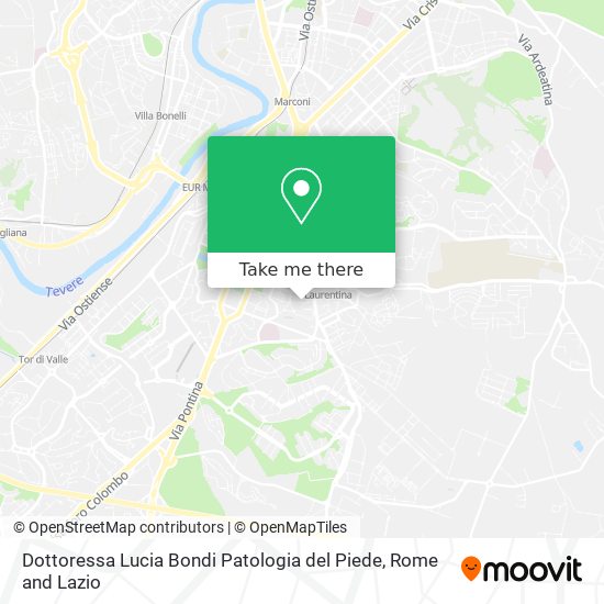 Dottoressa Lucia Bondi Patologia del Piede map