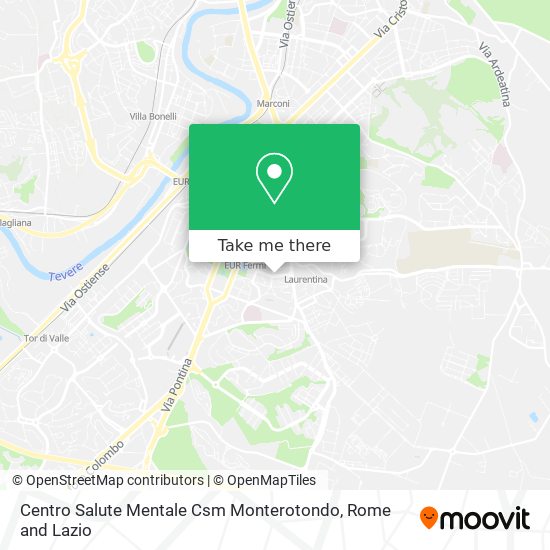 Centro Salute Mentale Csm Monterotondo map