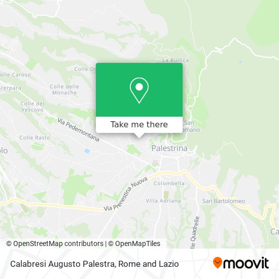 Calabresi Augusto Palestra map
