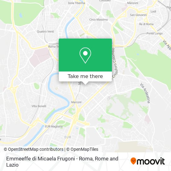 Emmeeffe di Micaela Frugoni - Roma map