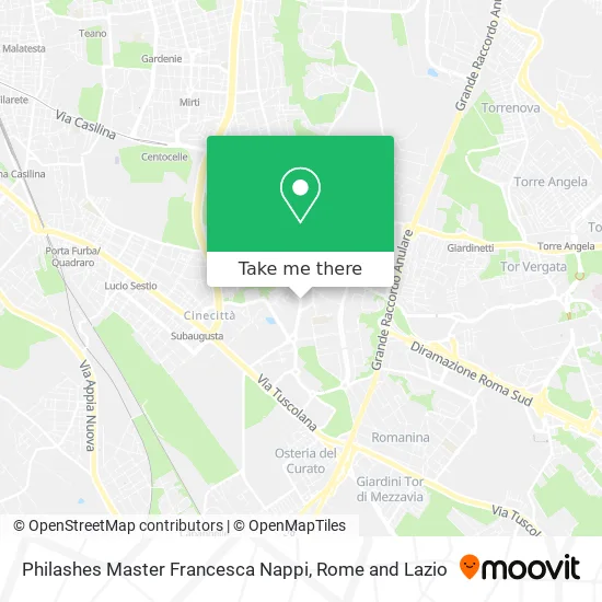 Philashes Master Francesca Nappi map