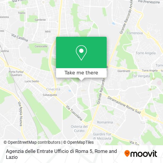 Agenzia delle Entrate Ufficio di Roma 5 map