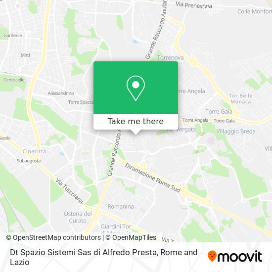 Dt Spazio Sistemi Sas di Alfredo Presta map