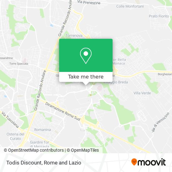 Todis Discount map