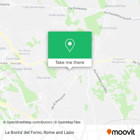 Le Bonta' del Forno map