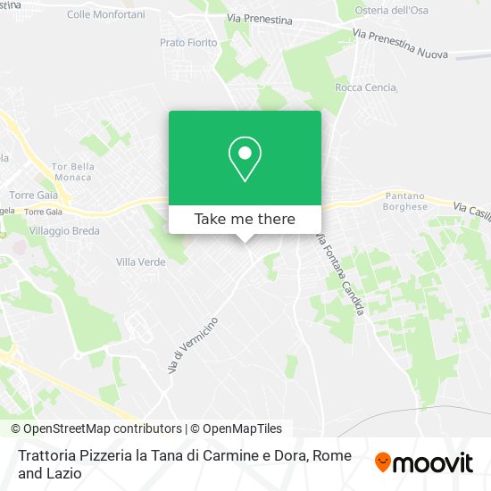 Trattoria Pizzeria la Tana di Carmine e Dora map