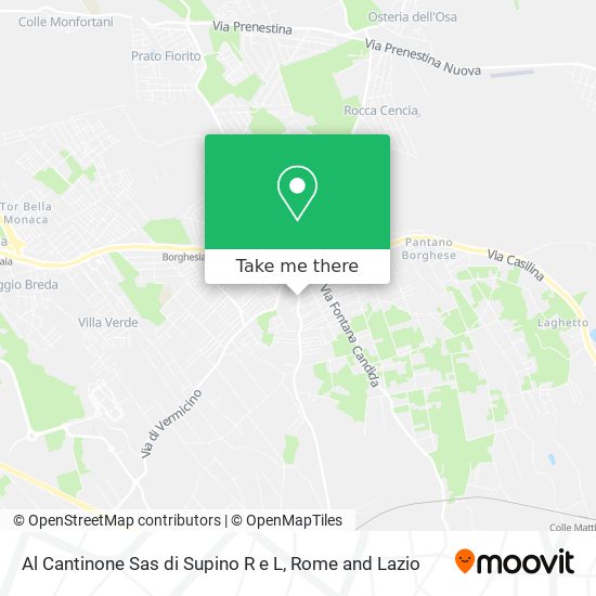 Al Cantinone Sas di Supino R e L map