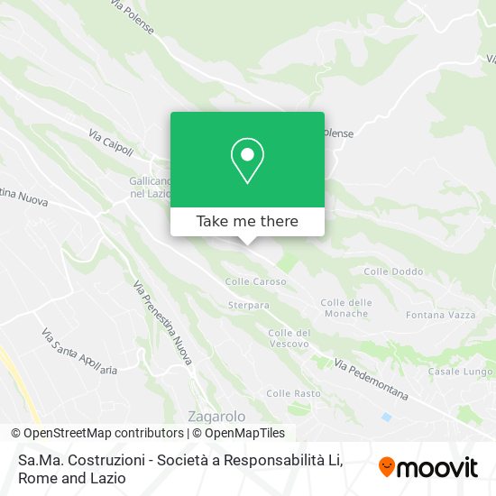 Sa.Ma. Costruzioni - Società a Responsabilità Li map