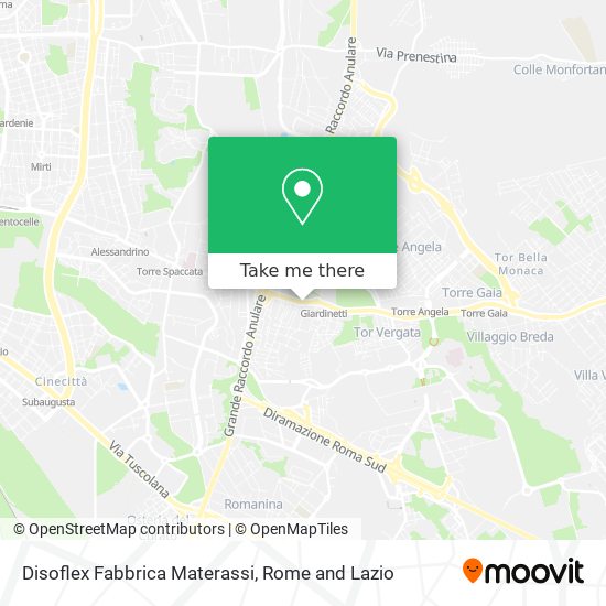 Disoflex Fabbrica Materassi map