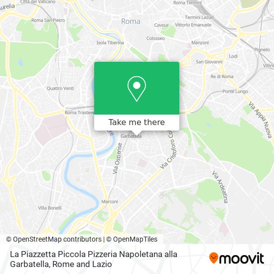 La Piazzetta Piccola Pizzeria Napoletana alla Garbatella map