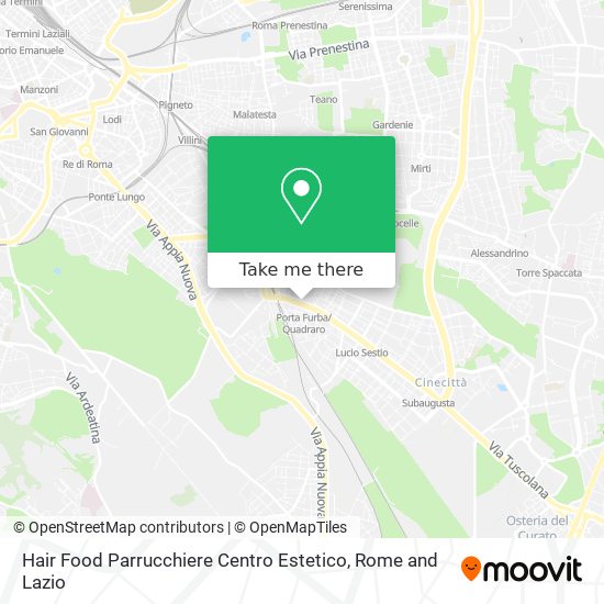 Hair Food Parrucchiere Centro Estetico map