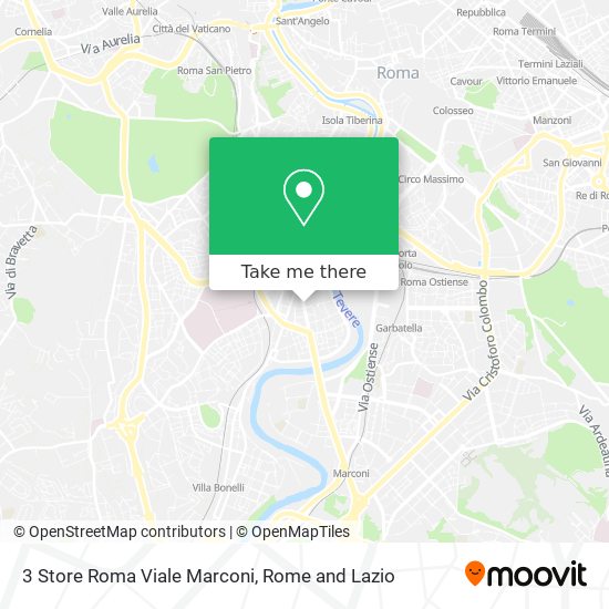 3 Store Roma Viale Marconi map