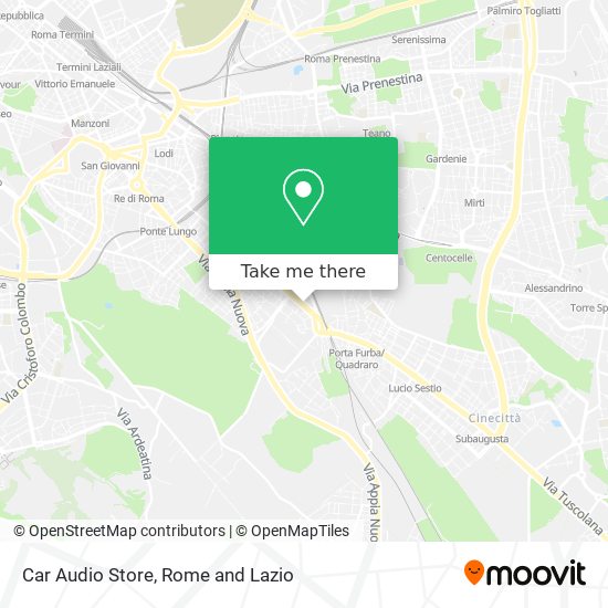 Car Audio Store map