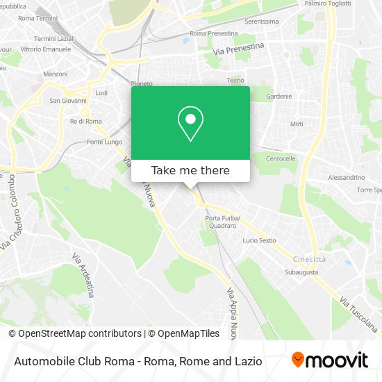 Automobile Club Roma - Roma map