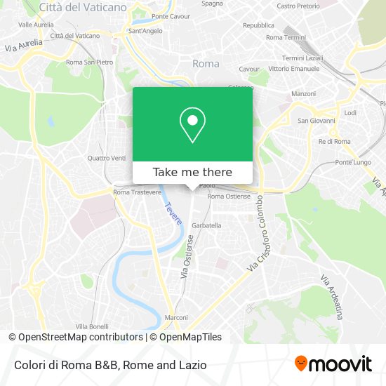 Colori di Roma B&B map