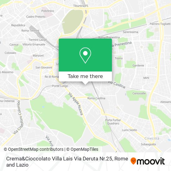 Crema&Cioccolato Villa Lais Via Deruta Nr.25 map