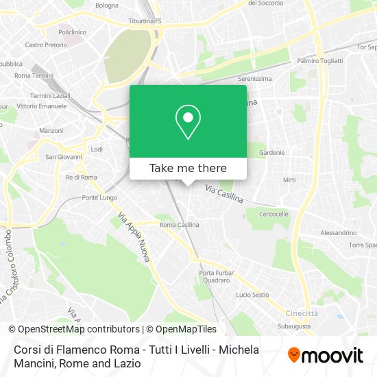 Corsi di Flamenco Roma - Tutti I Livelli - Michela Mancini map