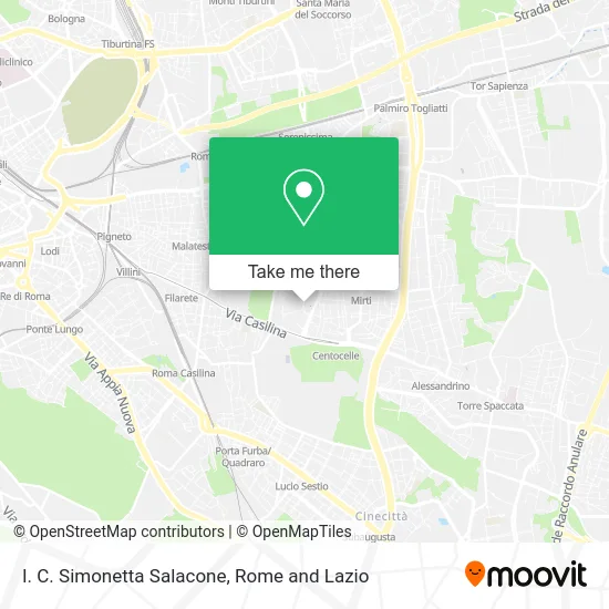 Simonetta Salacone Comprehensive School map