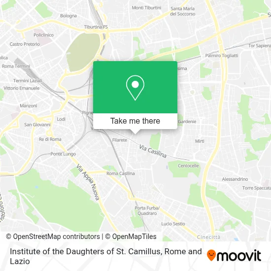 Institute of the Daughters of St. Camillus map