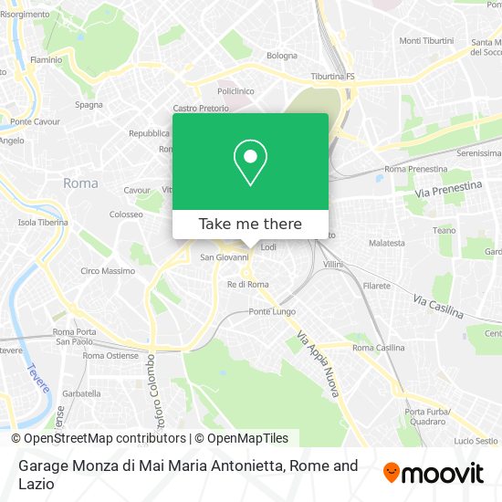 Garage Monza di Mai Maria Antonietta map