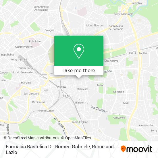 Farmacia Bastelica Dr. Romeo Gabriele map