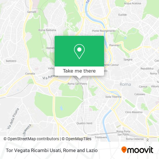 Tor Vegata Ricambi Usati map