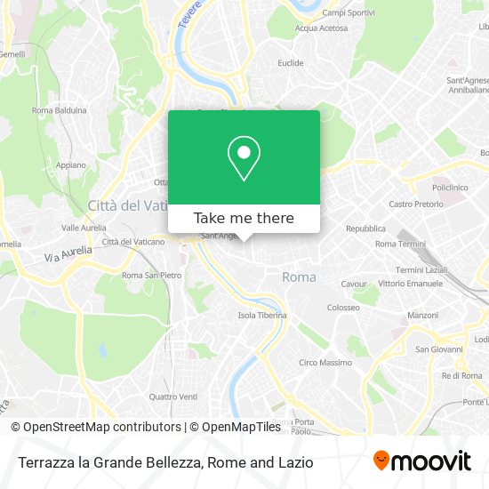 Terrazza la Grande Bellezza map
