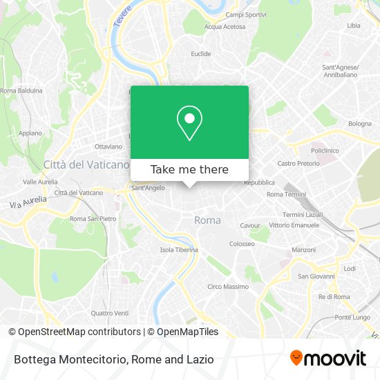 Bottega Montecitorio map