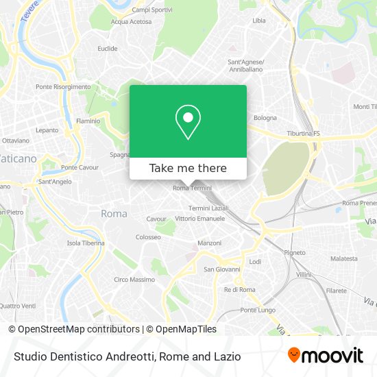 Studio Dentistico Andreotti map