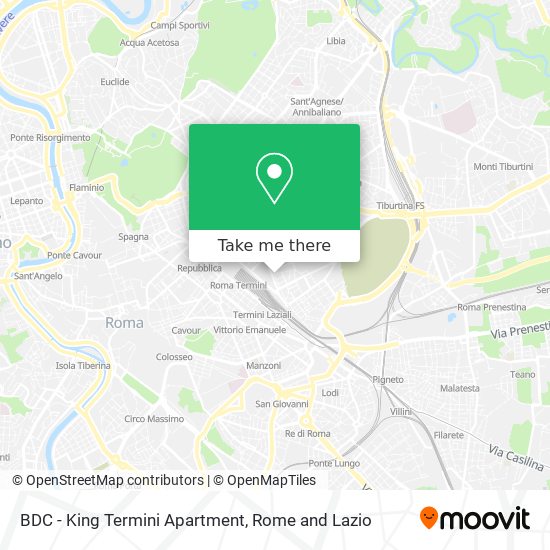 BDC - King Termini Apartment map