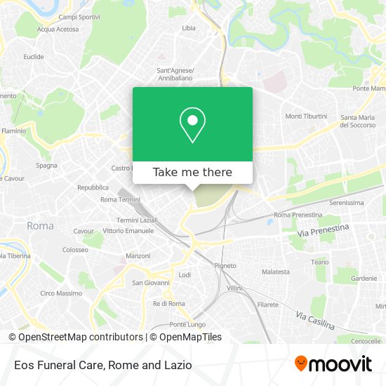 Eos Funeral Care map