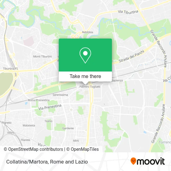 Collatina/Martora map