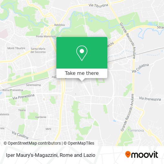 Iper Maury's-Magazzini map