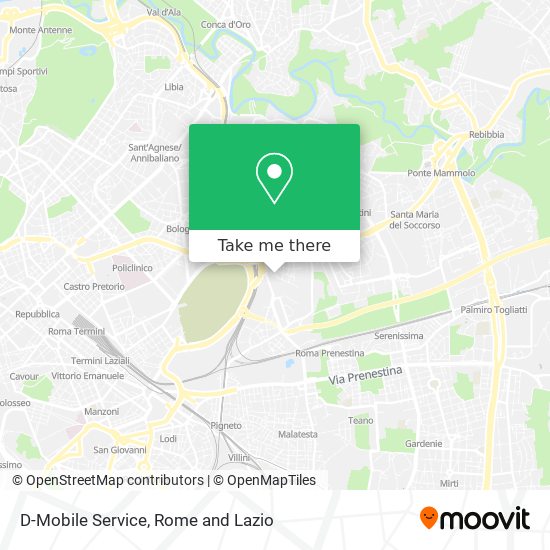 D-Mobile Service map