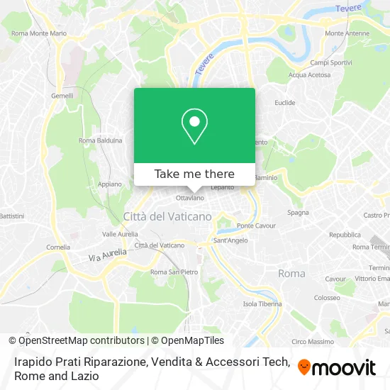 Irapido Prati Riparazione, Vendita & Accessori Tech map