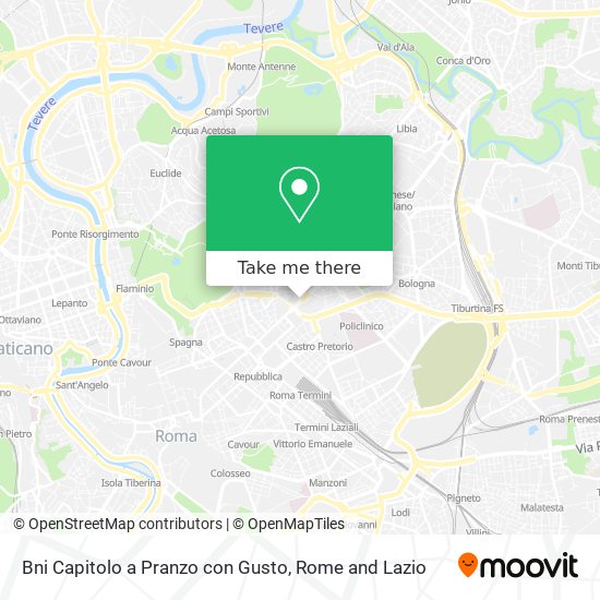 Bni Capitolo a Pranzo con Gusto map