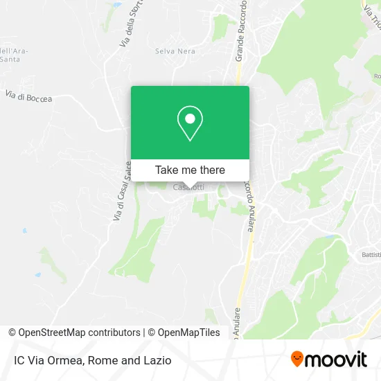 IC Via Ormea map