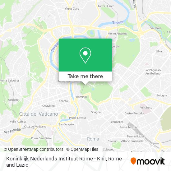 Koninklijk Nederlands Instituut Rome - Knir map