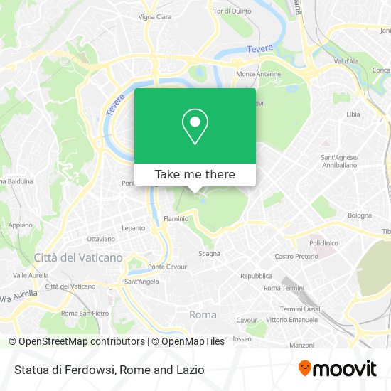 Statua di Ferdowsi map