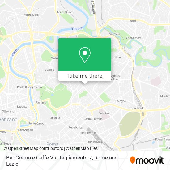 Bar Crema e Caffe Via Tagliamento 7 map