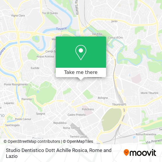 Studio Dentistico Dott Achille Rosica map