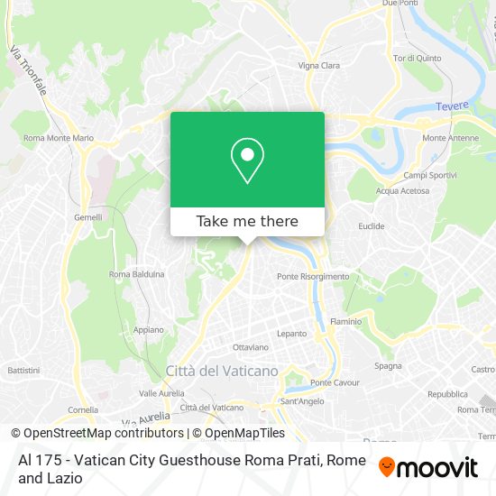 Al 175 - Vatican City Guesthouse Roma Prati map