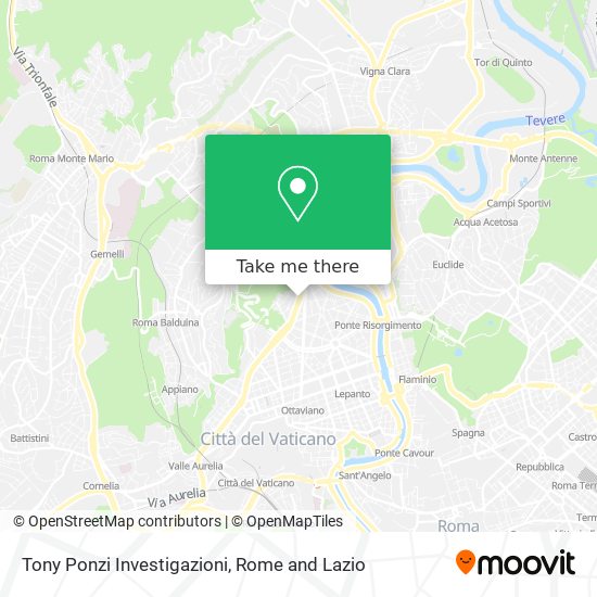 Tony Ponzi Investigazioni map